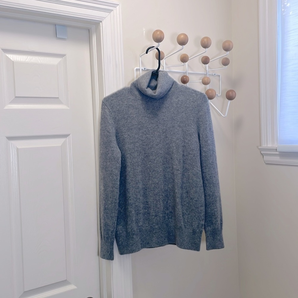 Hudson North - Cashmere Turtle Neck Sweater - Grey - L